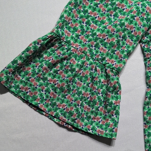 Floral Green Maxi Dress - Picture 3 of 10